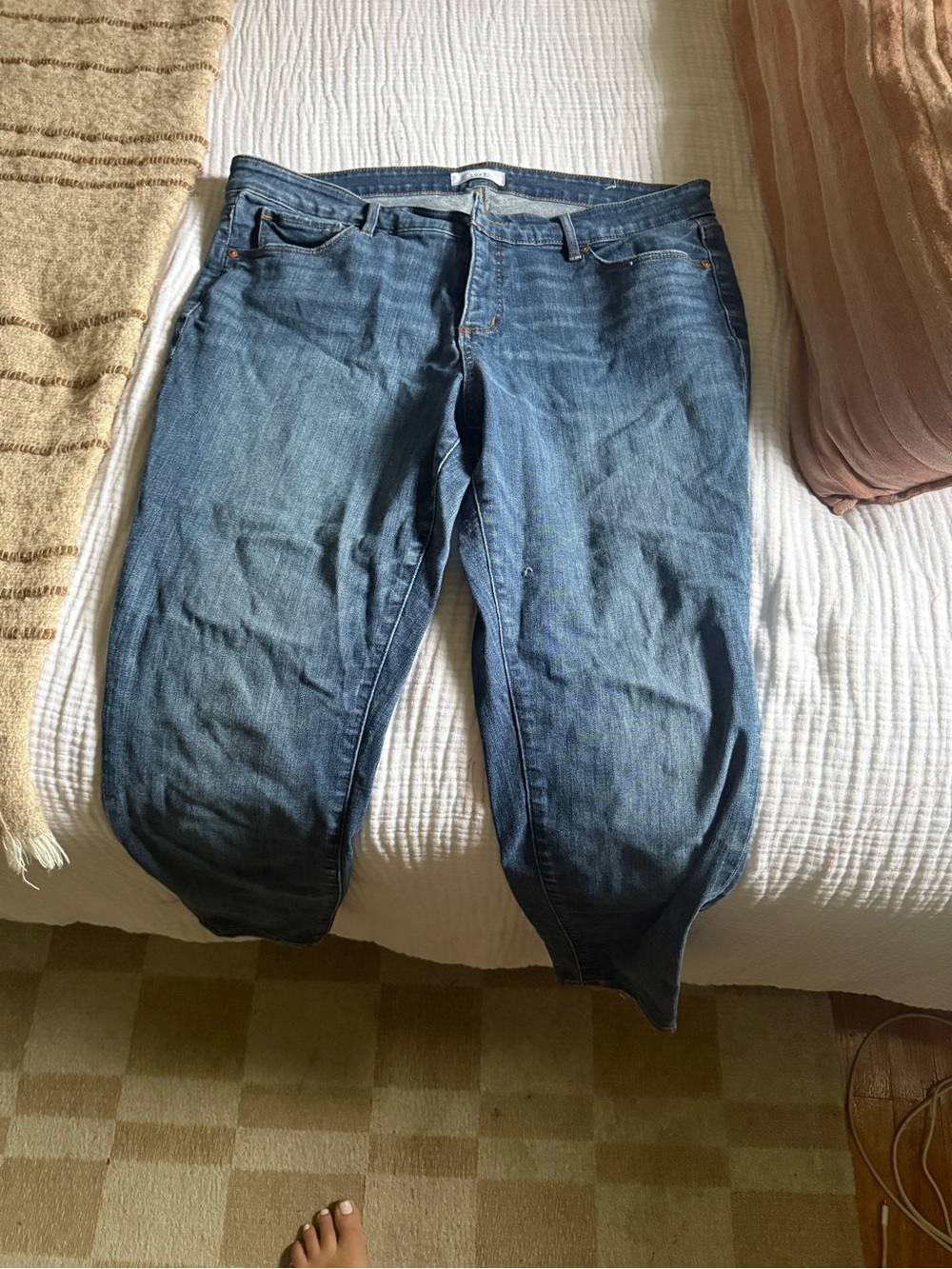 Loft plus skinny jeans